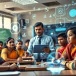 modern-indian-classroom-with-teacher-using-a-tablet-surrounded-by