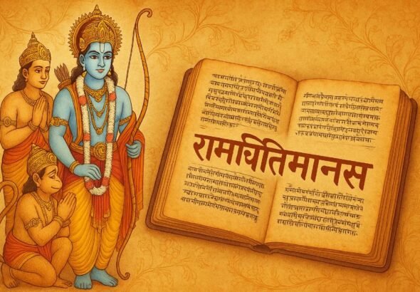 रामचरितमानस की चोपाई का स्मरण करते भक्त, जो हर कार्य में सफलता की कामना कर रहे हैं। रामचरितमानस की चोपाई का स्मरण करते भक्त, जो हर कार्य में सफलता की कामना कर रहे हैं। रामचरितमानस की चोपाई का स्मरण करते भक्त, जो हर कार्य में सफलता की कामना कर रहे हैं।